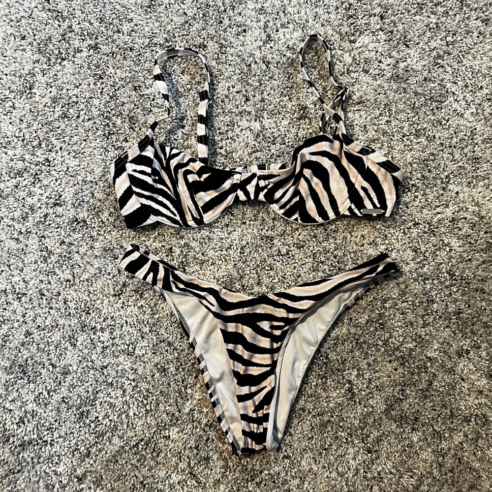 Free Society Zebra Print Bikini